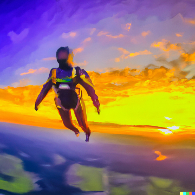 DALLE_2022-06-19_15.16.20_-_skydiver_in_a_wingsuit_with_the_beautiful_colorful_twilight_sun_in_the_background_oil_painting.png